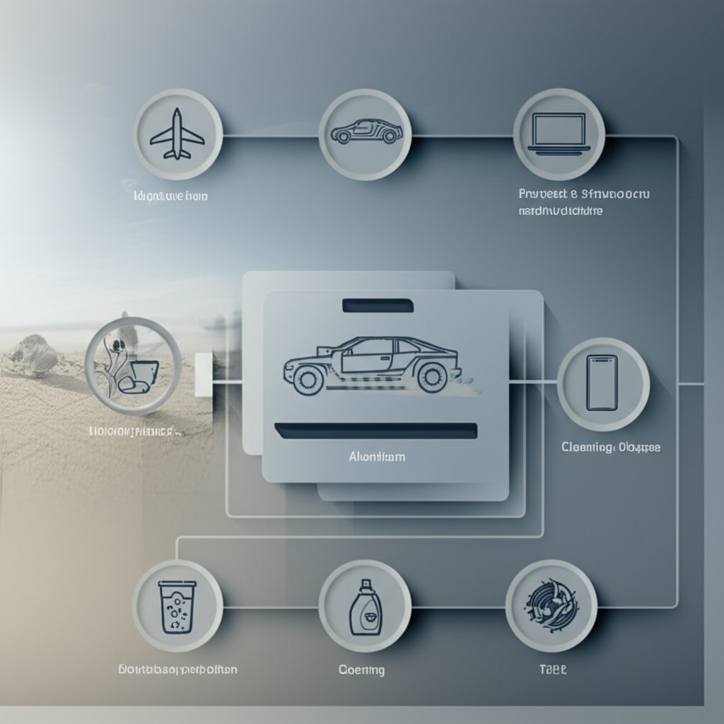 infographic style matrix matching aluminum cleaning methods to alloy finish and environment