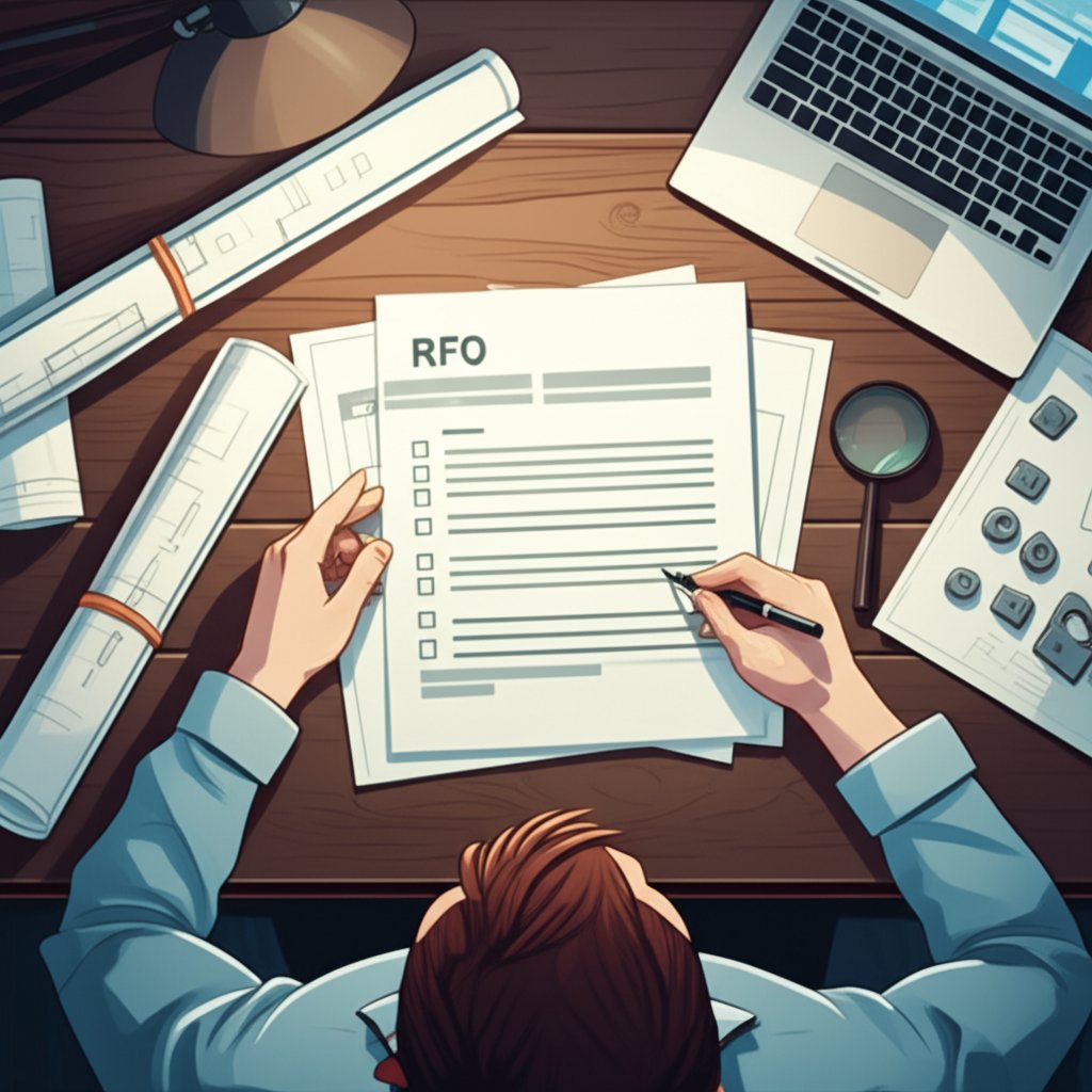engineer preparing a detailed rfq checklist for stamping manufacturing suppliers