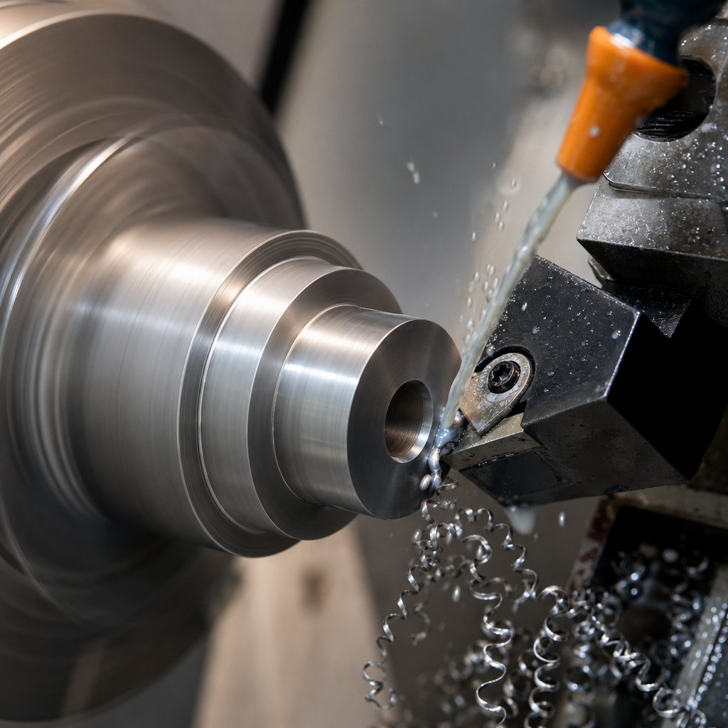 typical cnc turning features on a cylindrical workpiece
