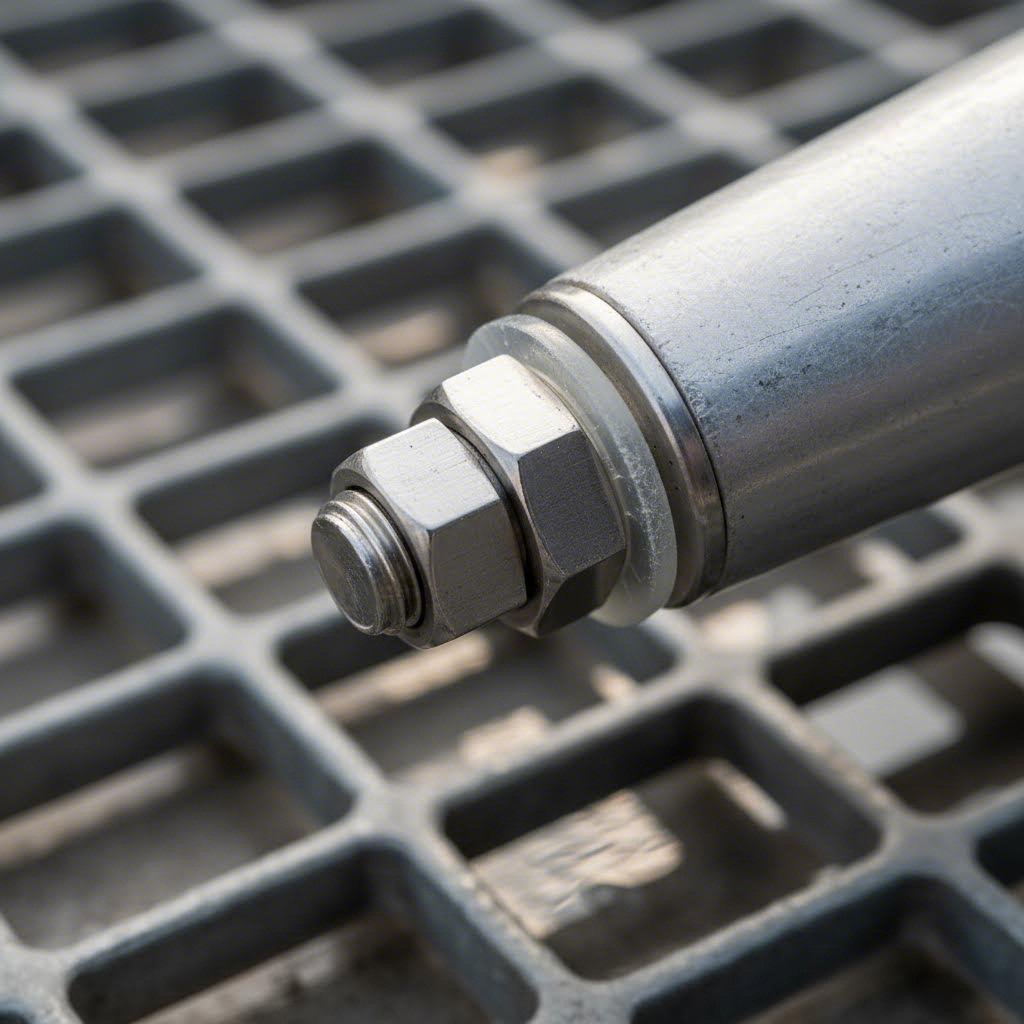 proper isolation between stainless steel fitting and aluminum mast