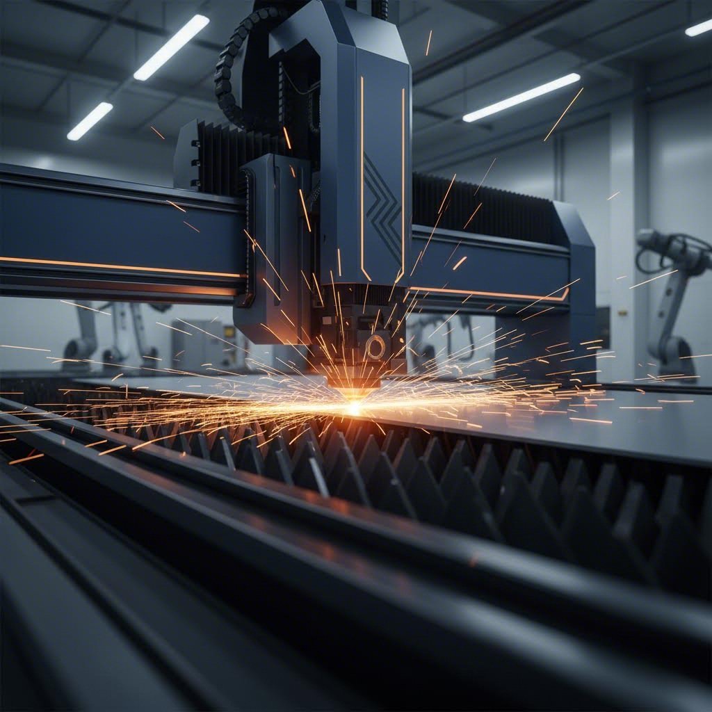cnc laser cutter delivering precision cuts on sheet metal