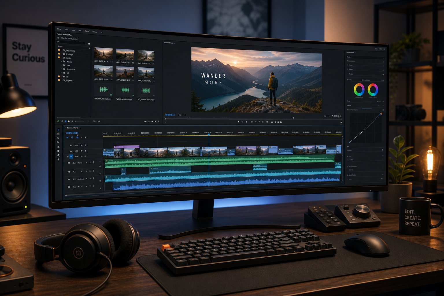 integrating ai music into video and podcast timelines requires proper audio ducking and sync techniques
