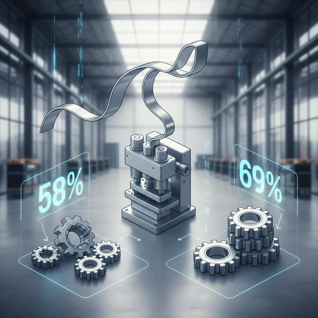 Optimizing automotive stamping material utilization through advanced nesting strategies