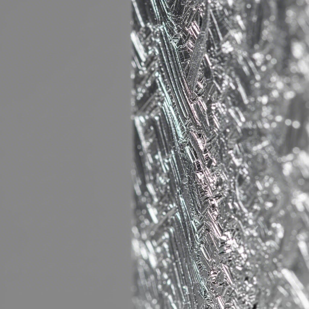 6061 t6 aluminum microstructure demonstrating grain alignment from extrusion process