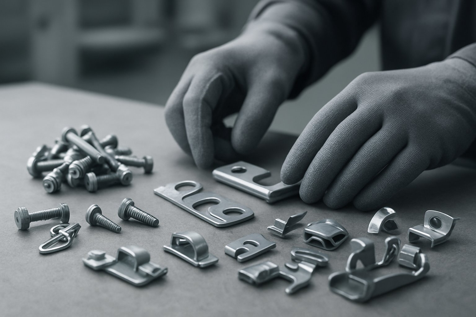 geomet style zinc flake coated fasteners in a modern automotive inspection setting