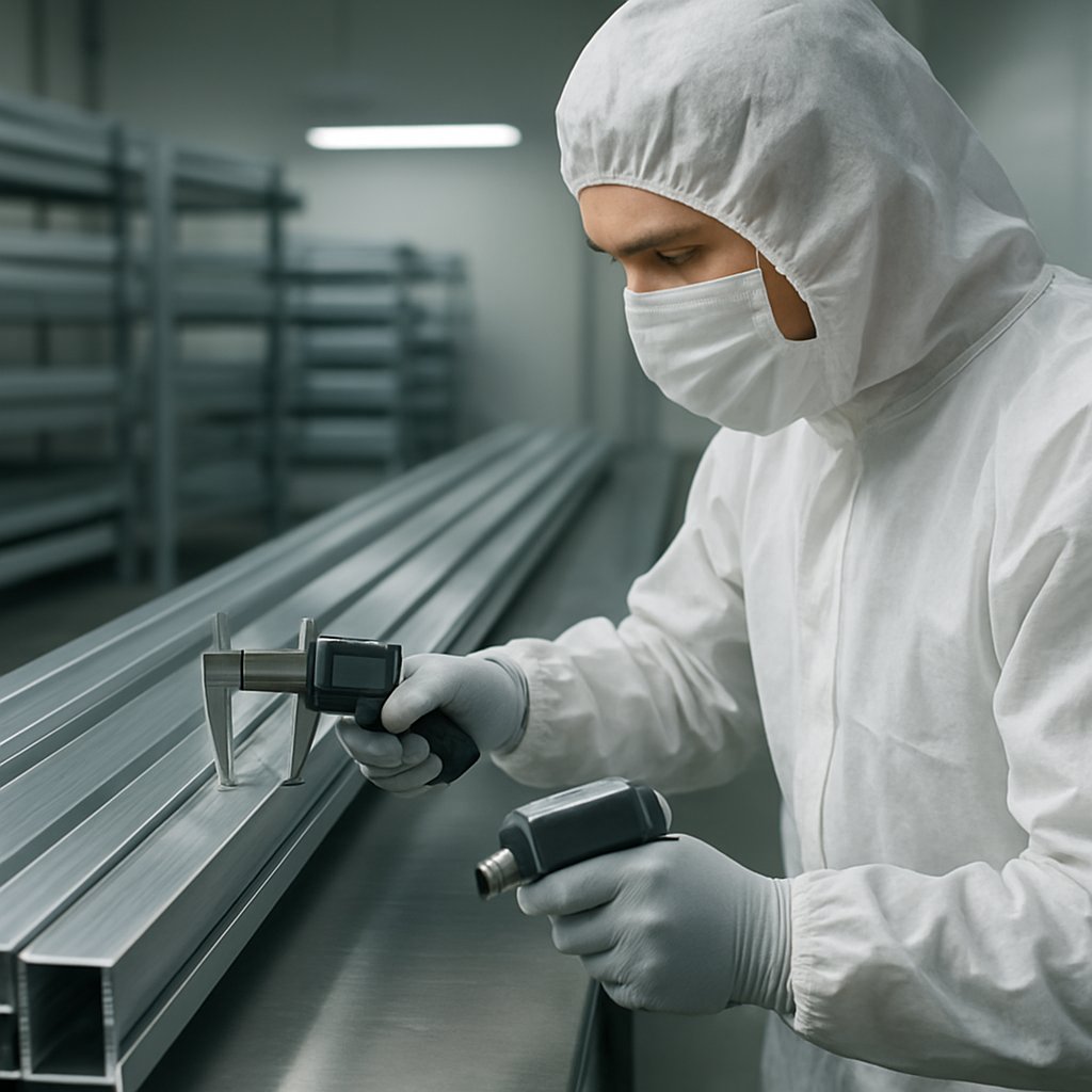 quality inspection checkpoints for finished aluminium profiles