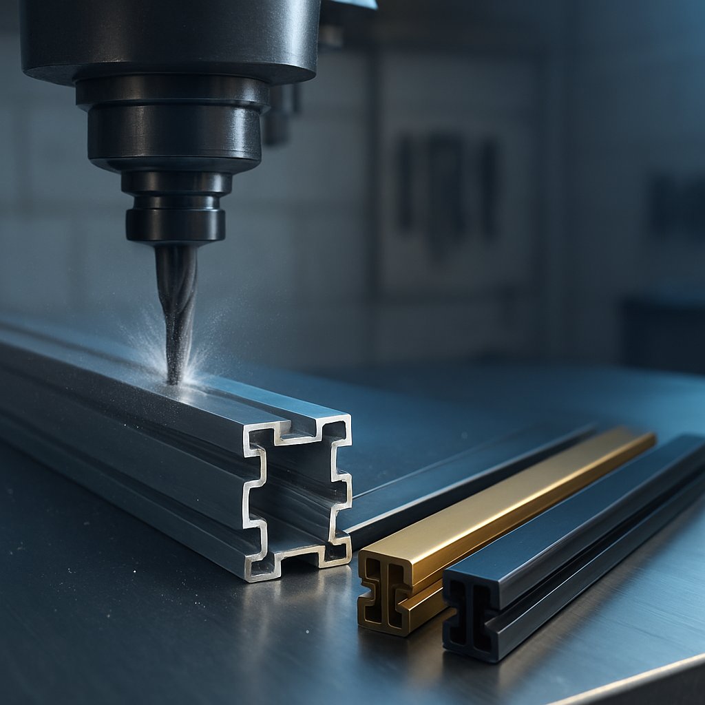 machining and finishing of an aluminum extrusion profile