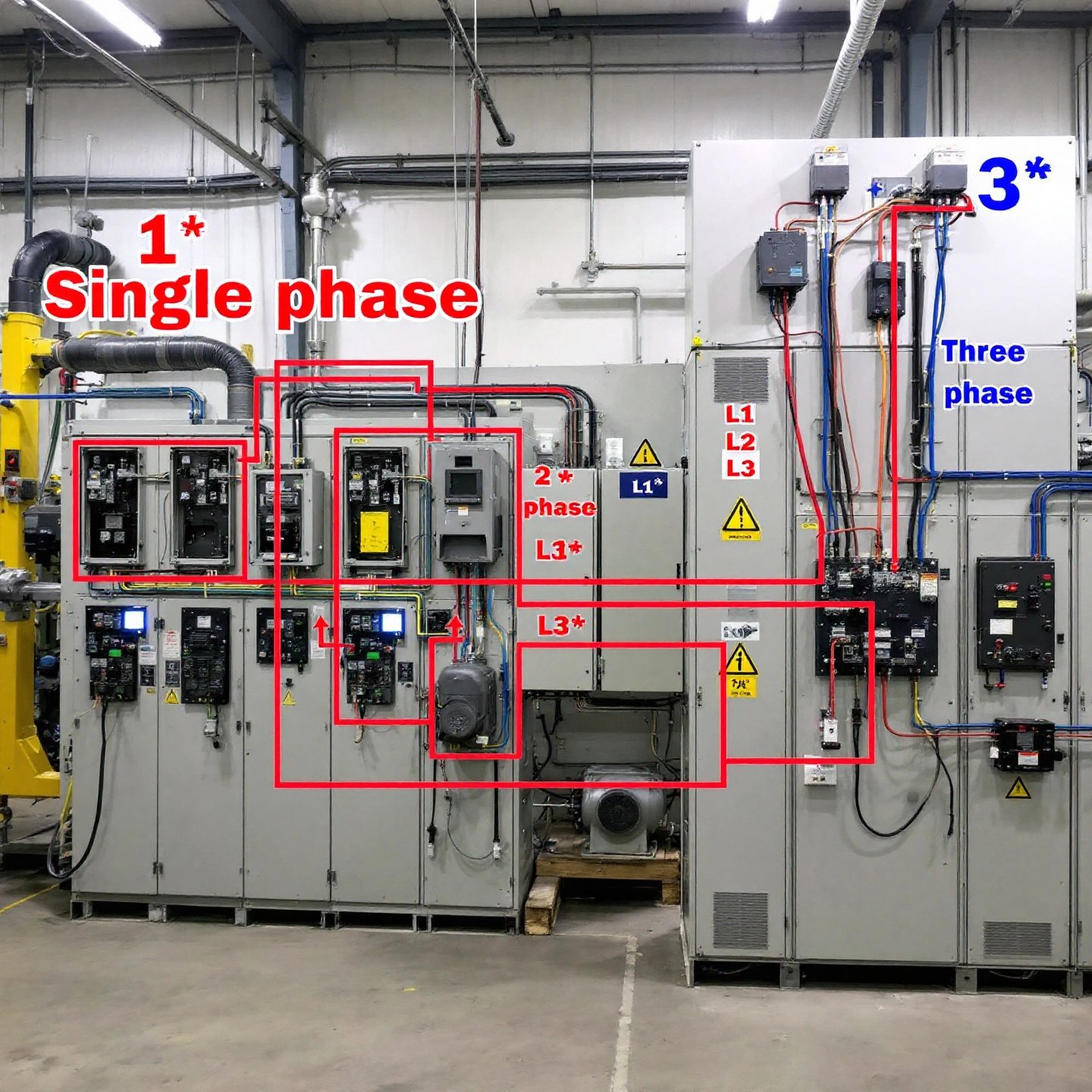 comparison of single phase and three phase systems in industrial settings