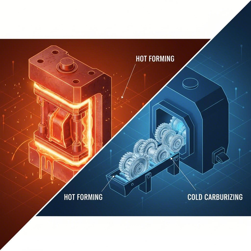 Hot stamping vs post stamping heat treatment workflows