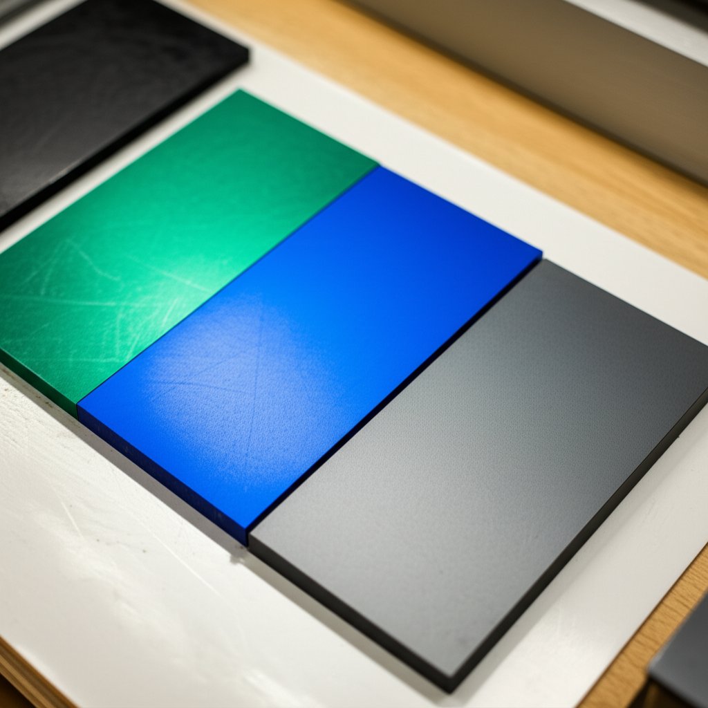 different aluminum alloys and finishes ready for laser marking