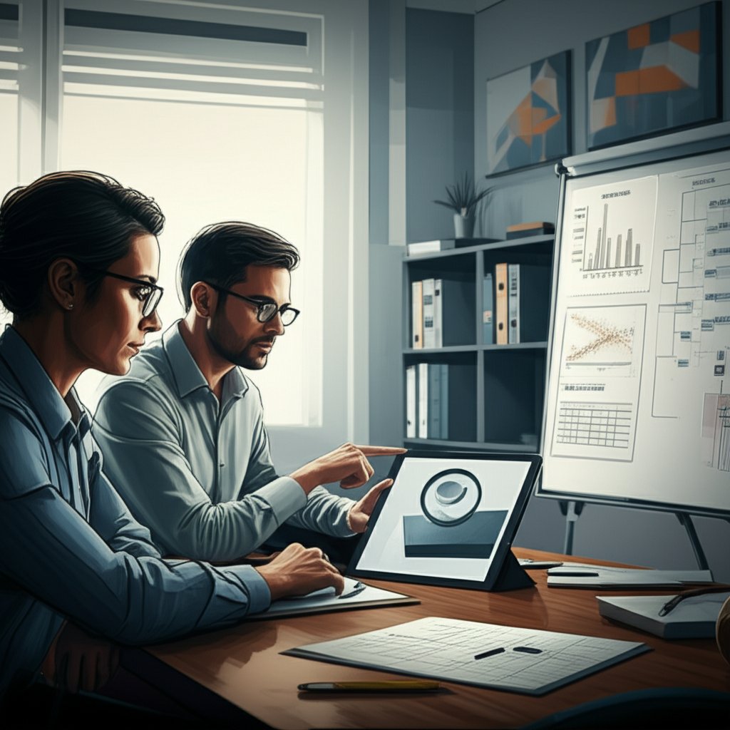 team reviewing dacromet coating specs and samples before production launch