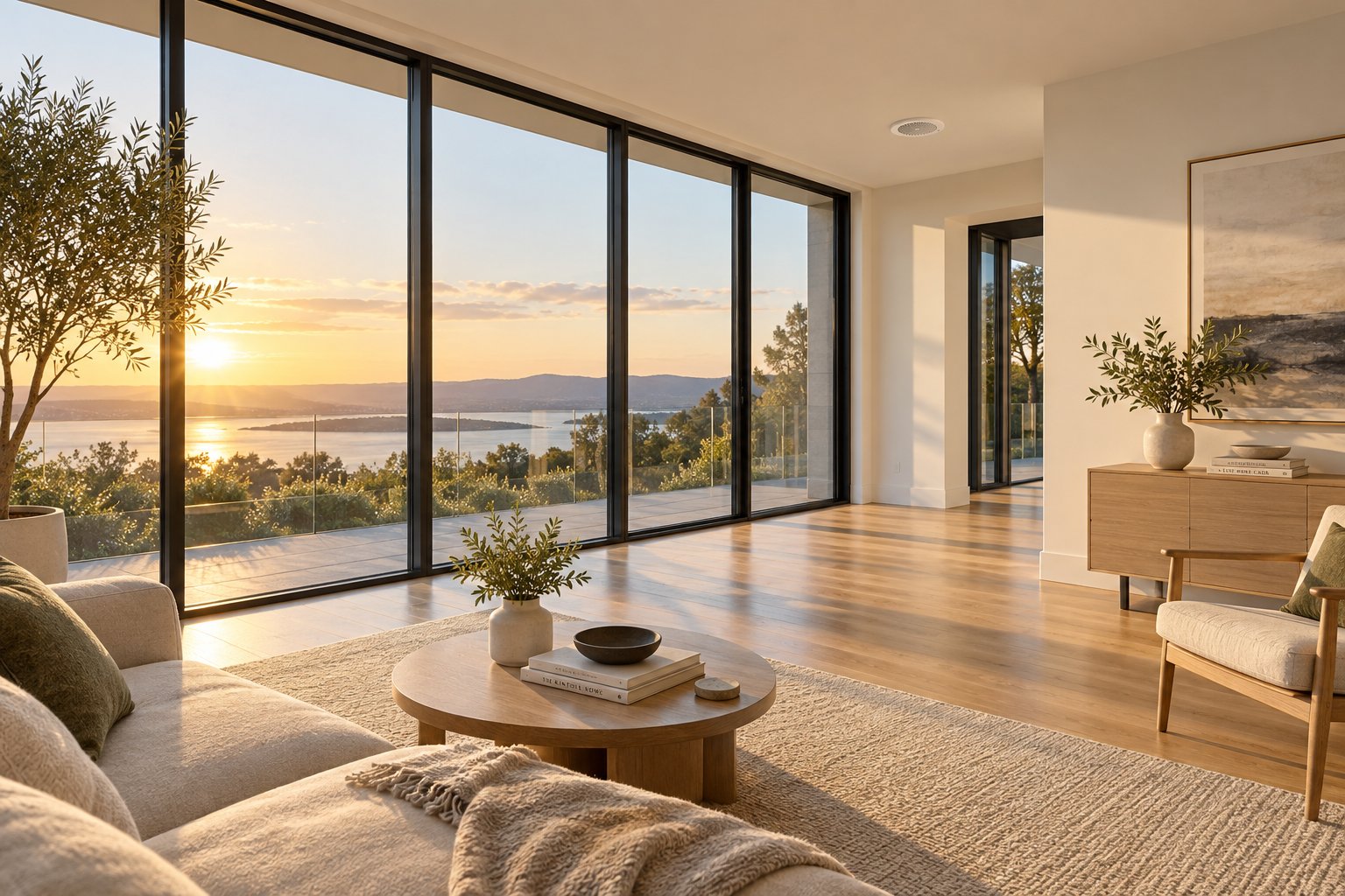 a modern living space using mechanical ventilation with heat recovery instead of trickle vents suited to highly airtight properties