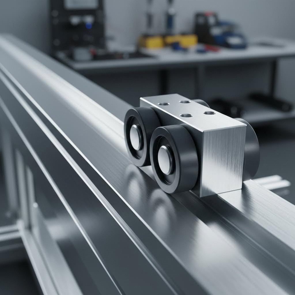 aluminum extrusion linear motion system featuring v slot profile with precision wheel carriage