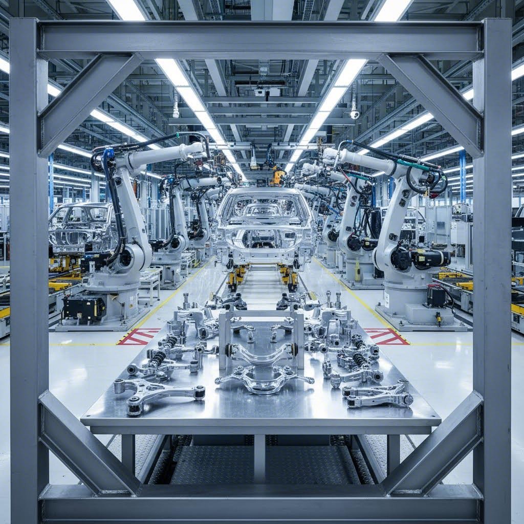 automotive industry relies on precision steel cutting for chassis and structural components