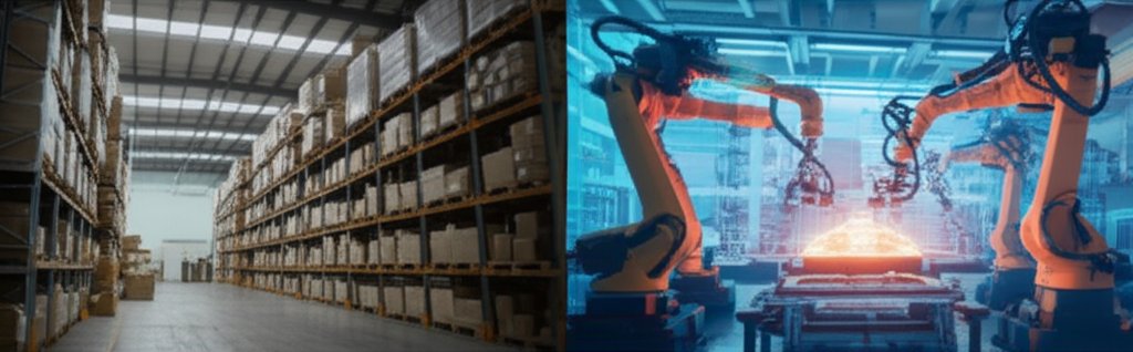 comparing the efficiency of on demand production to the waste of traditional inventory models