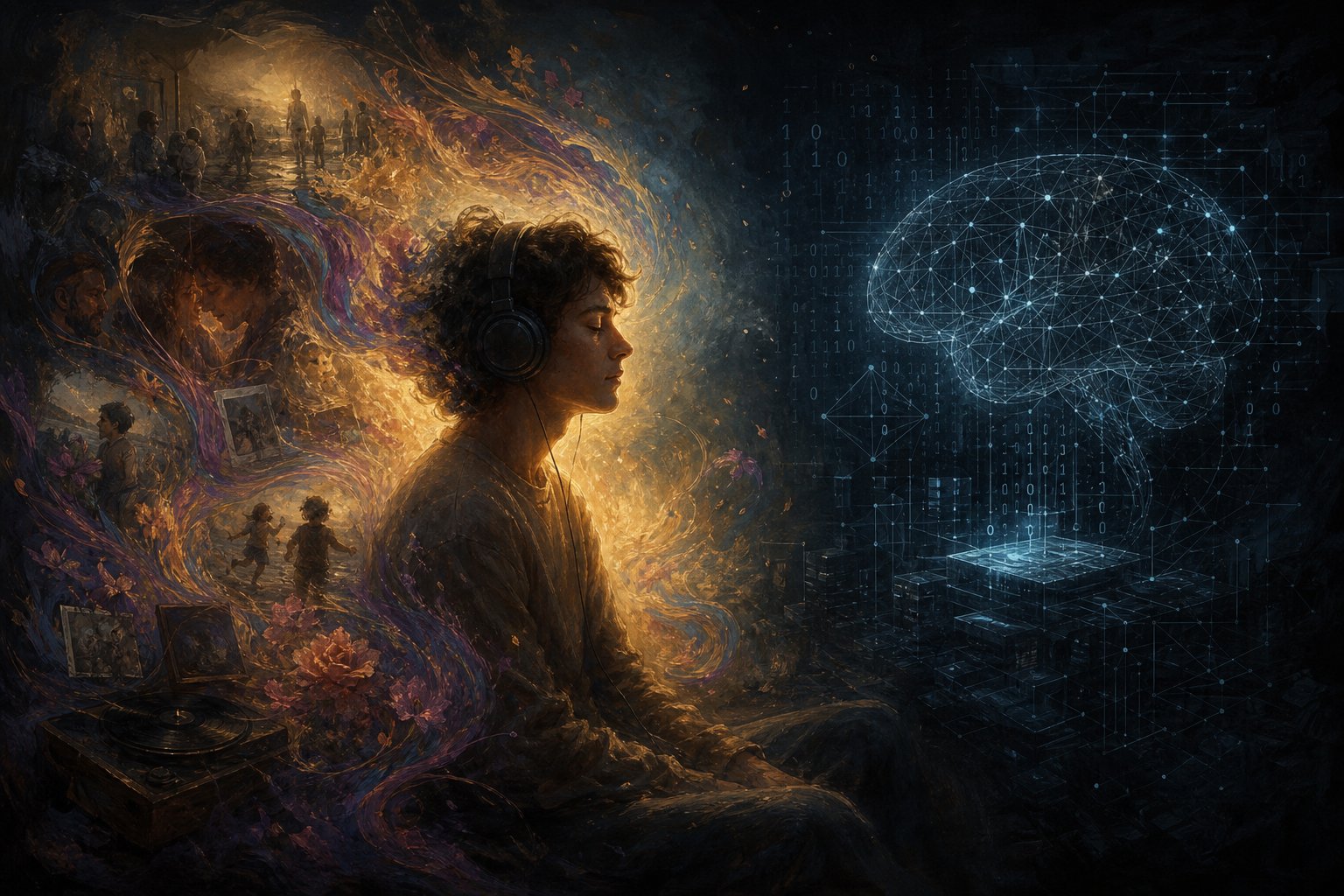 ai can classify a song as melancholic but cannot feel the personal memories and emotions that make music meaningful to human listeners