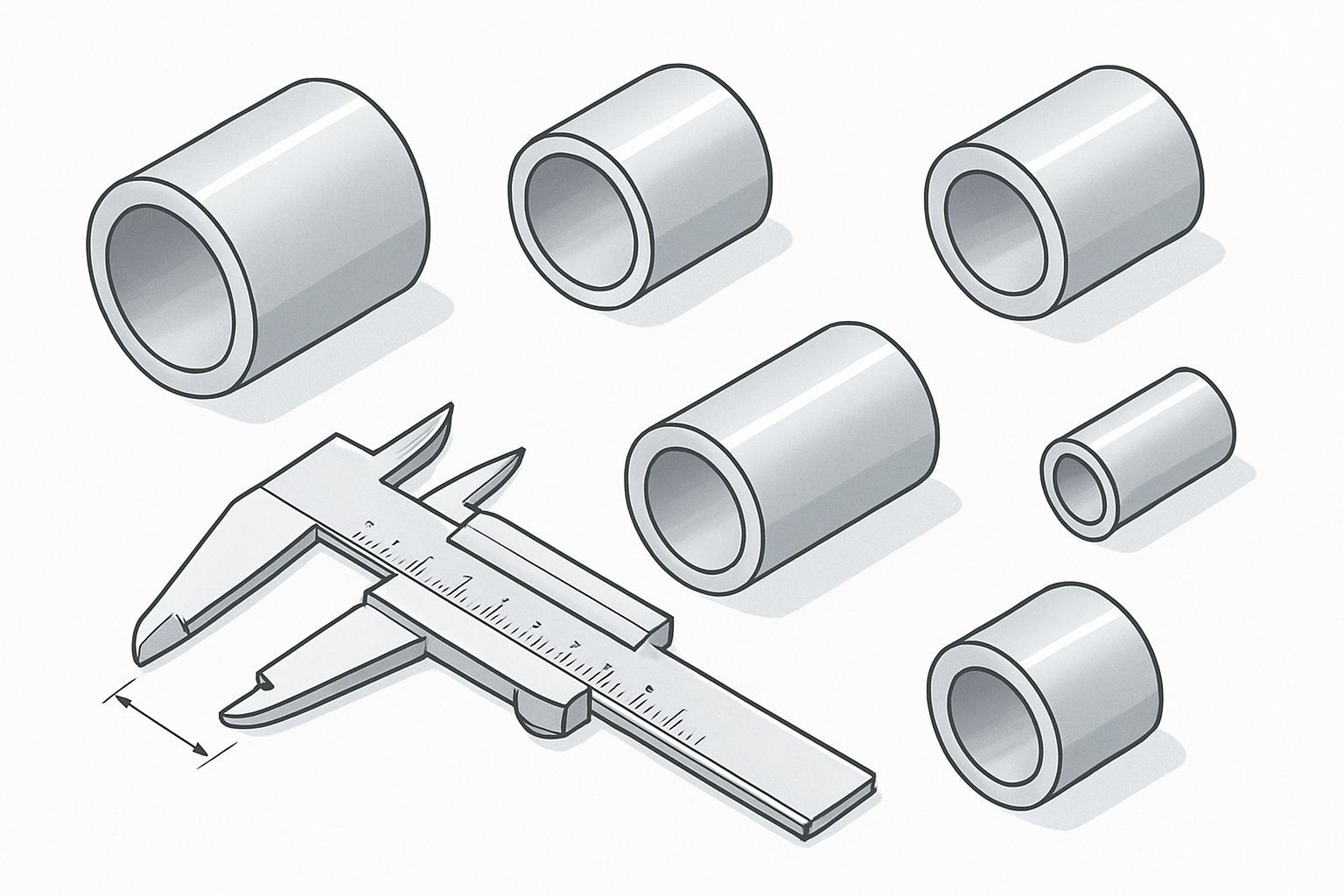 aluminum pipe sizing concepts such as od id wall thickness and schedule