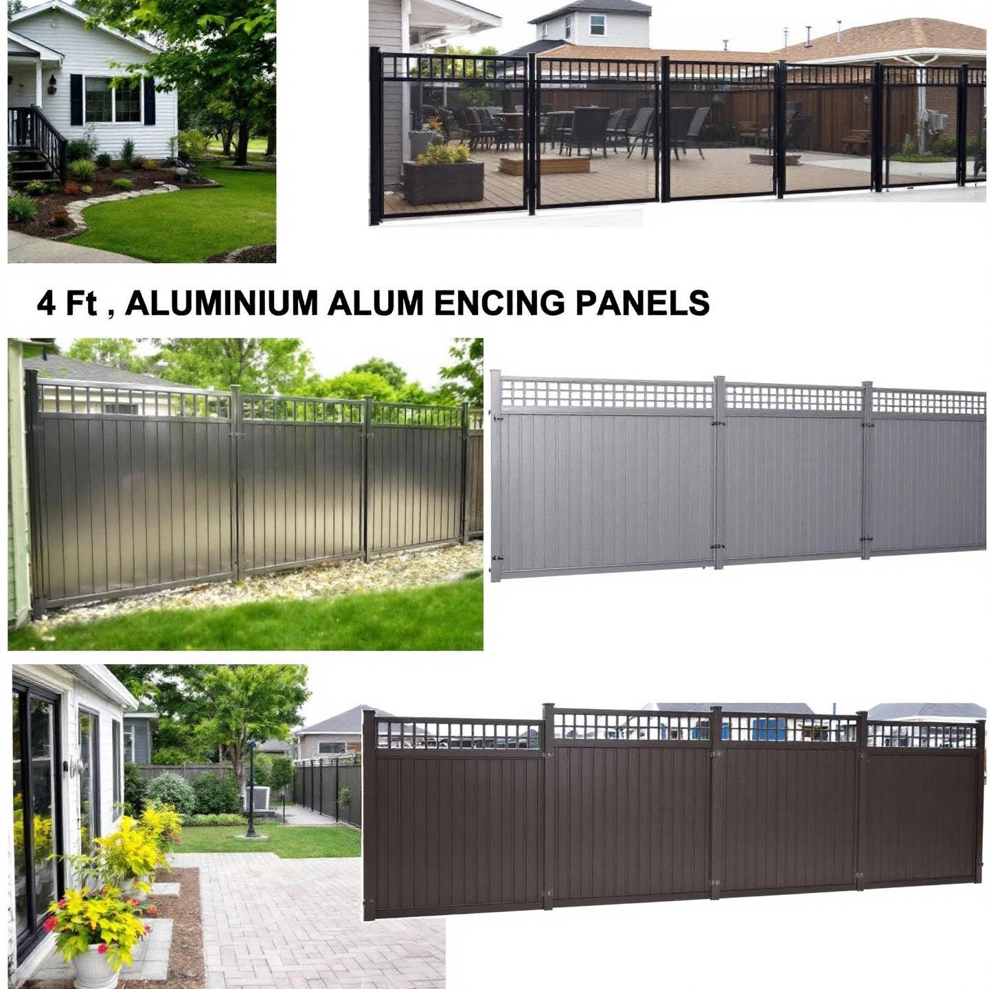 aluminum fence panels in multiple heights and sizes for different property needs