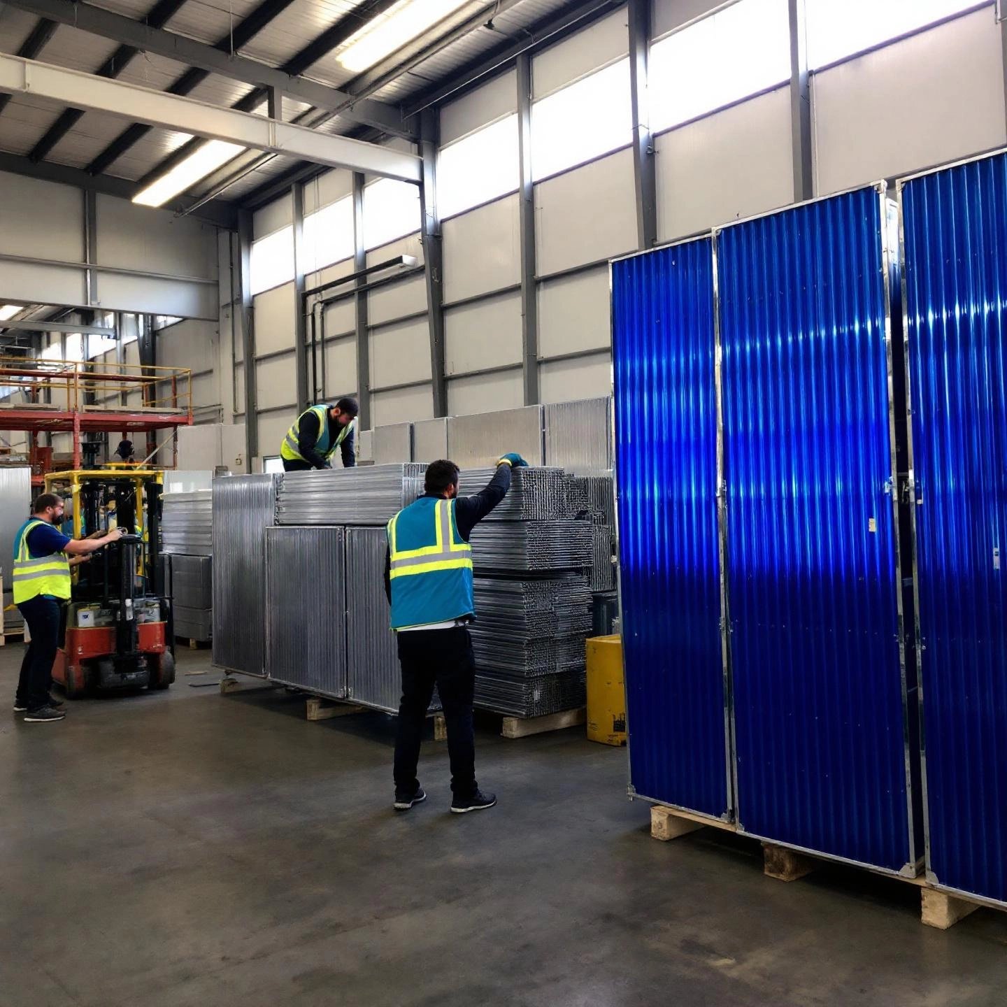 bulk aluminum fence panels prepared for wholesale distribution