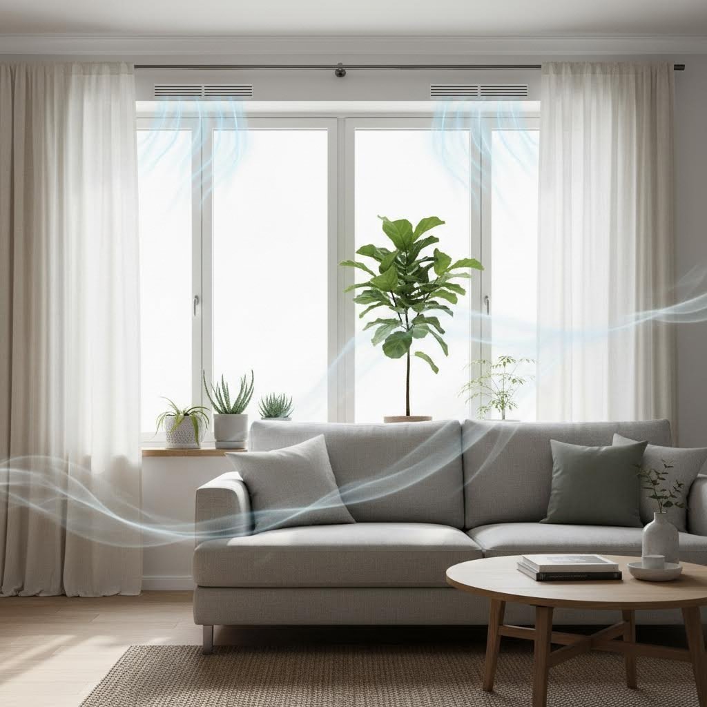 modern window air vents provide continuous fresh air circulation for healthier indoor living spaces