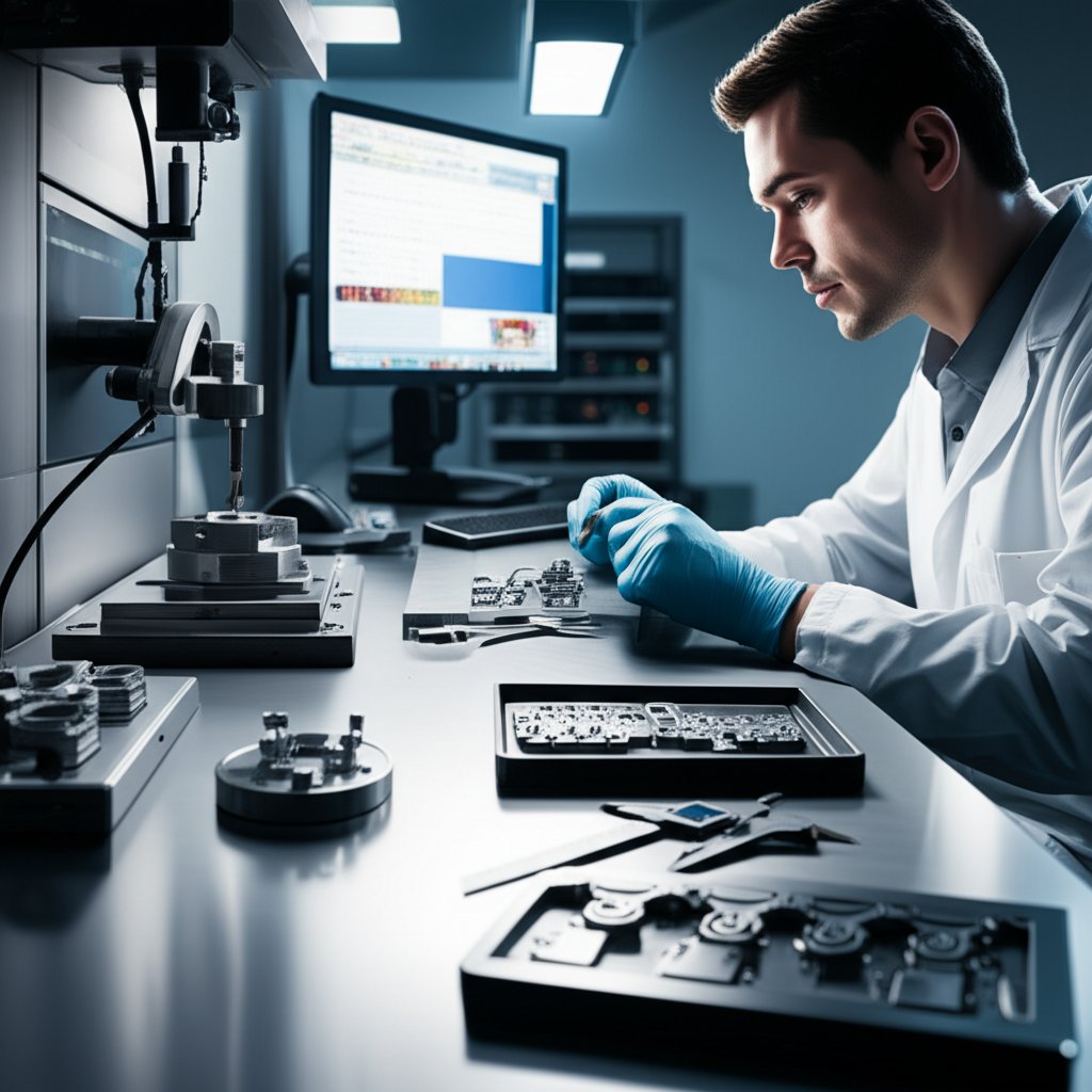 inspection of die sections and stamped parts for quality assurance