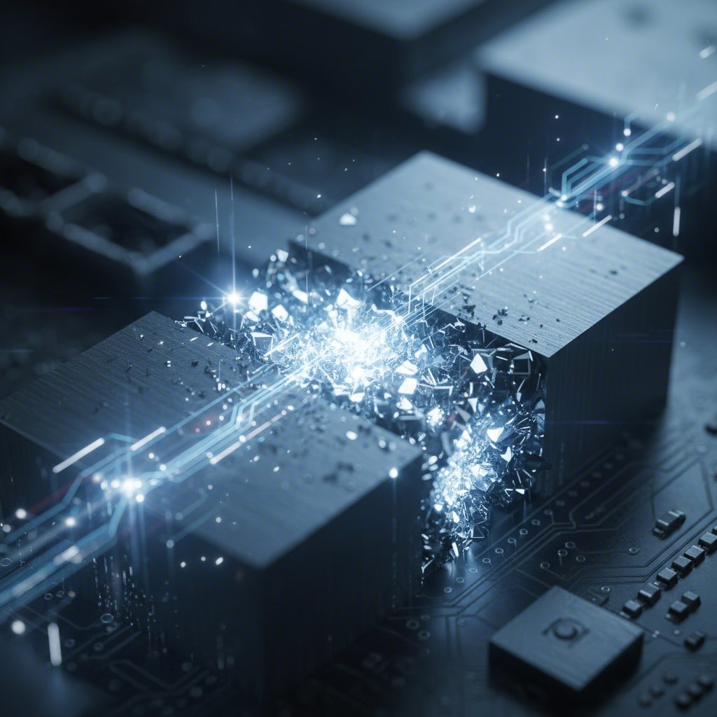 conceptual visualization of the hardened microstructure within an automotive die material