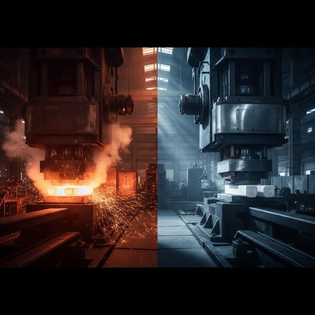 hot versus cold forging processes in industrial metal manufacturing