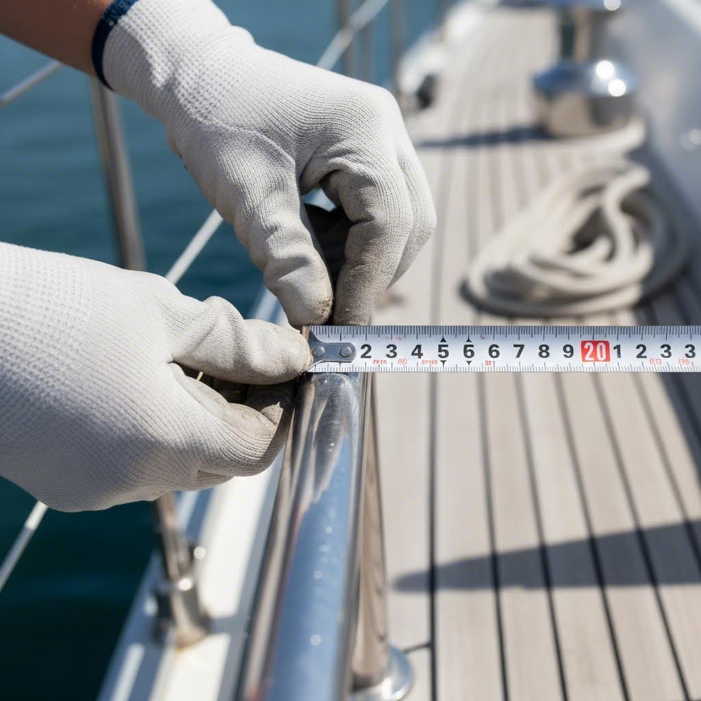 accurate measurement of toe rail dimensions ensures proper replacement fit