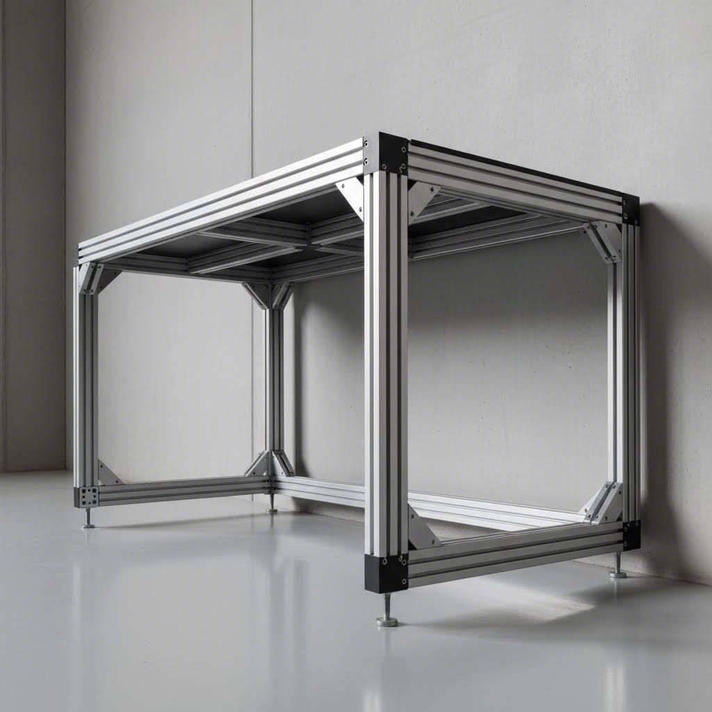 aluminum extrusion frame for industrial workstation applications