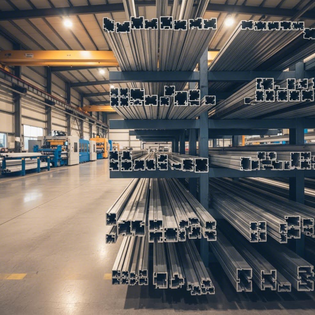 bulk aluminum extrusion profiles ready for industrial applications
