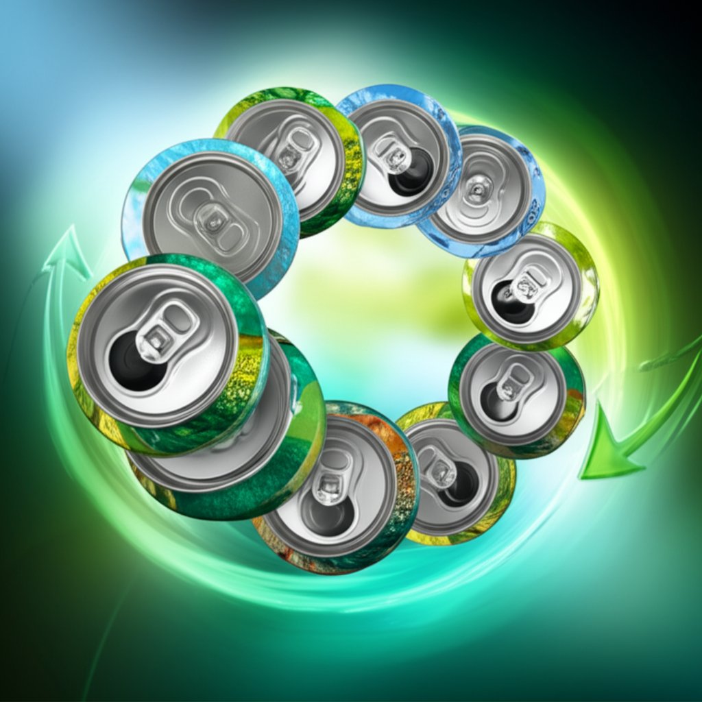 aluminum cans are infinitely recyclable supporting a sustainable future