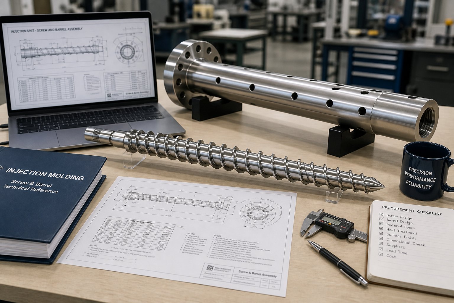 specifying replacement injection molding screws and barrels %E2%80%94 matching resin requirements machine dimensions and metallurgy for optimal performance