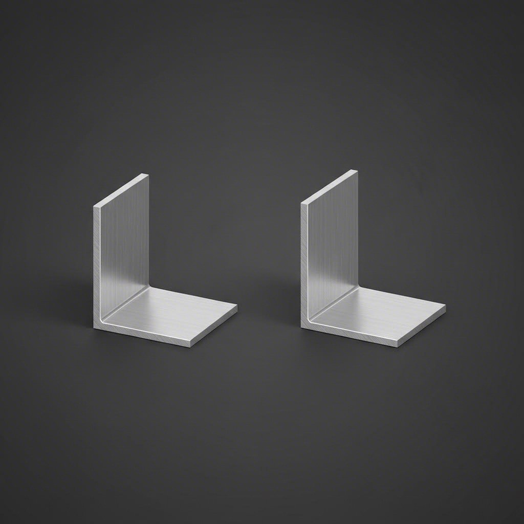 comparison of equal leg and unequal leg aluminum angle profile configurations