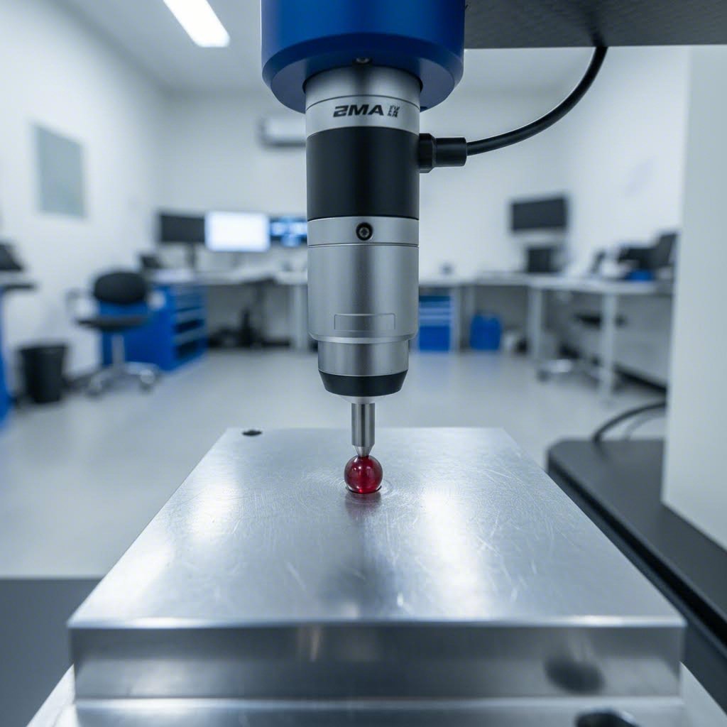 cmm inspection verifying dimensional accuracy of a cnc machined prototype