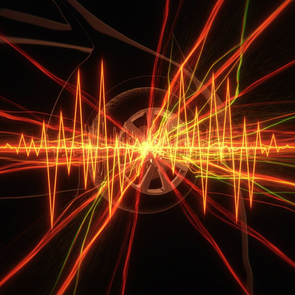 visualizing the clunking noises and vibrations caused by a failing control arm