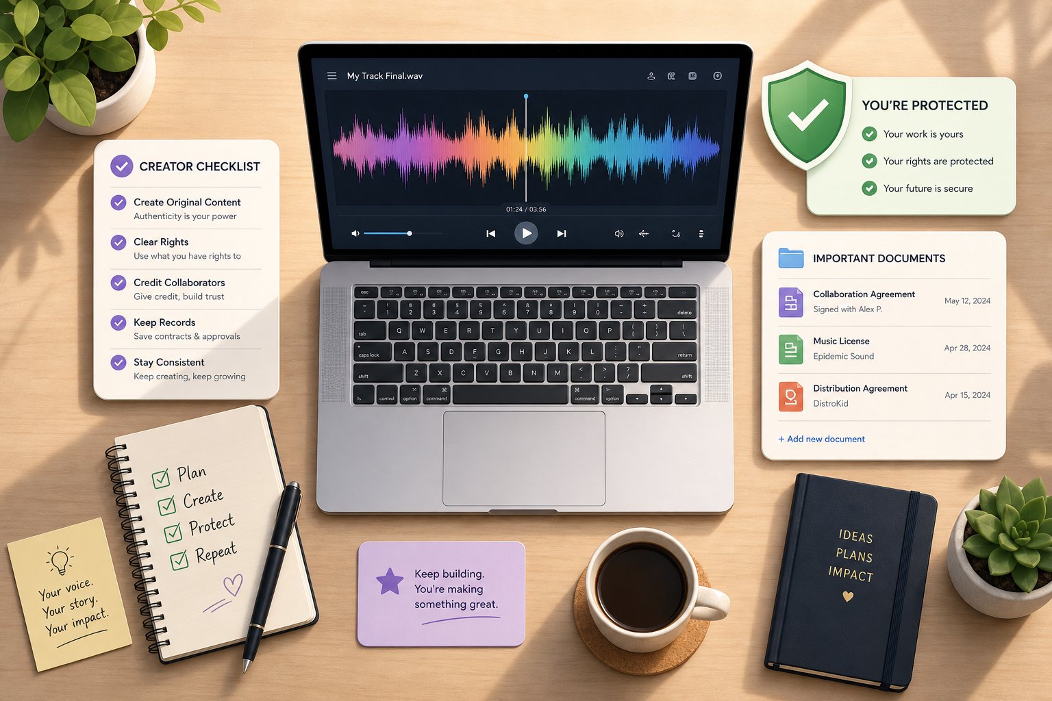 documenting your creative process and choosing the right platforms are key steps to protecting ai music rights