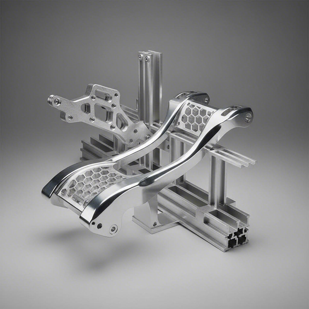 machined aluminum extrusion components for aerospace automotive and architectural applications