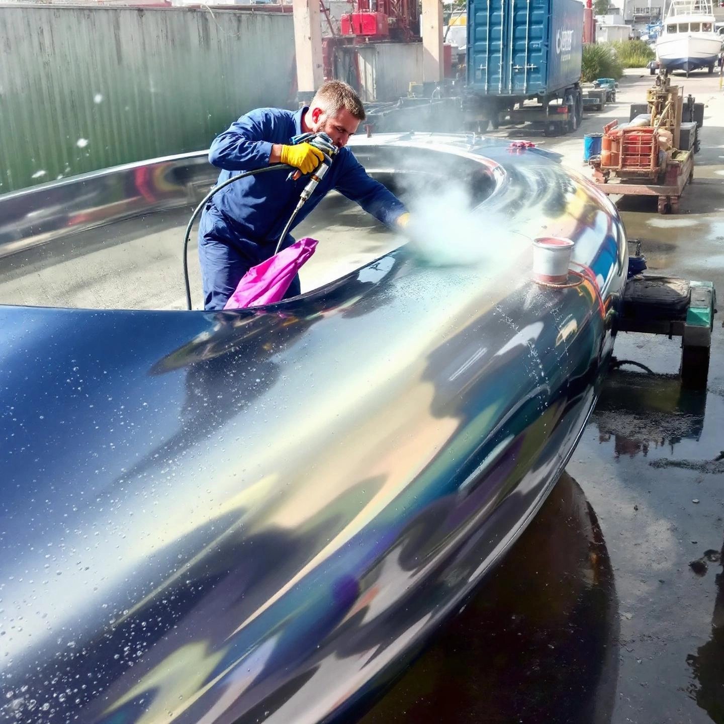 applying marine grade primer to an aluminum boat ensures lasting protection against water and corrosion