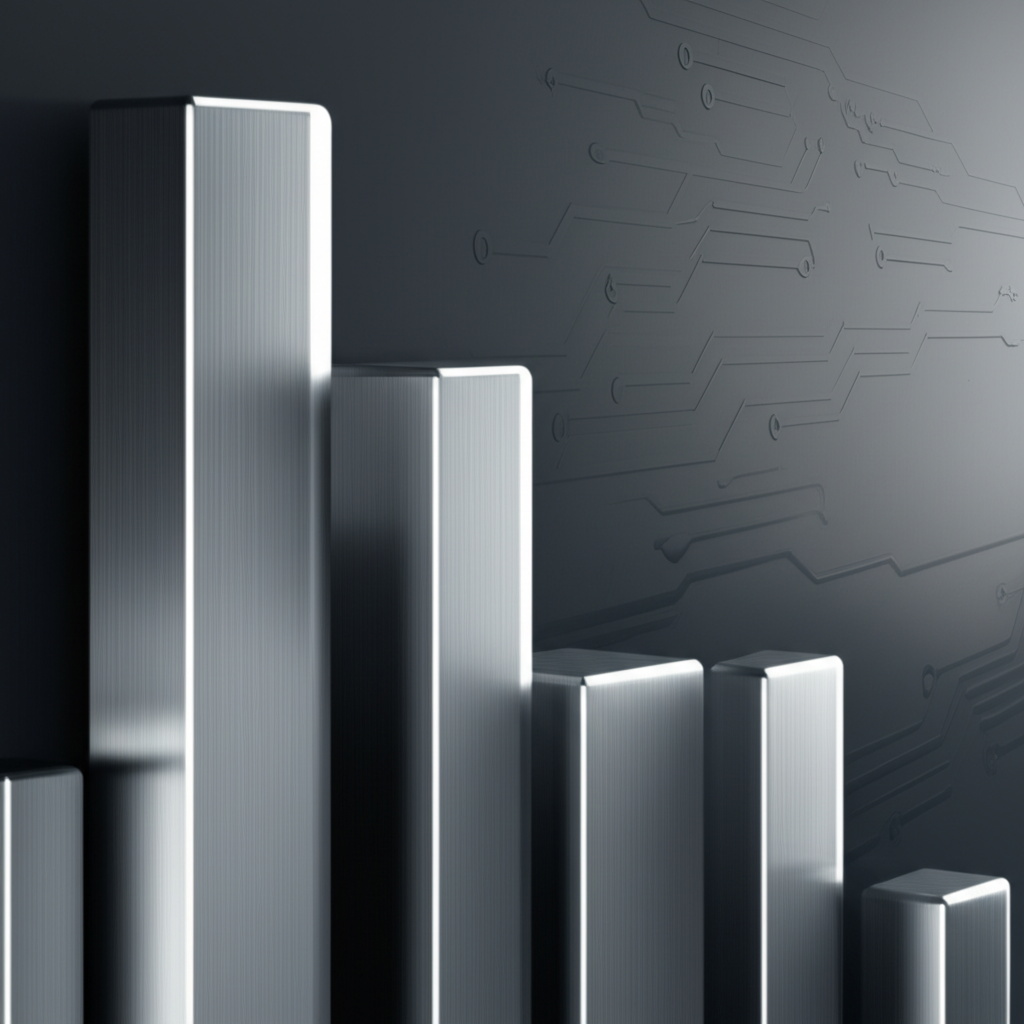 infographic comparing the superior strength to weight ratio of titanium