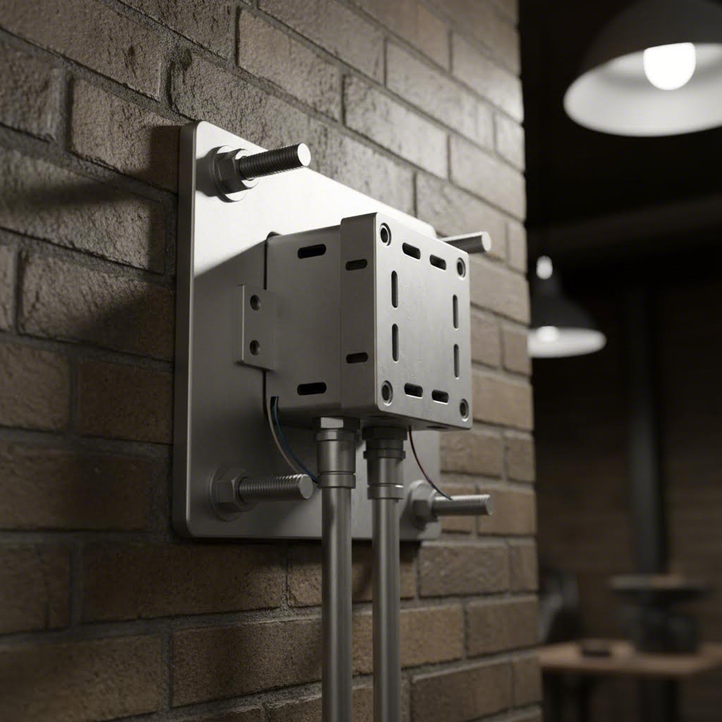 professional mounting hardware for aluminum sign cabinet installation