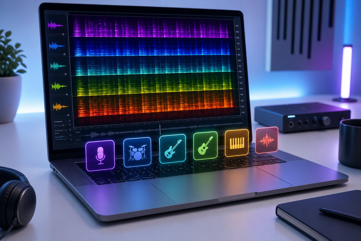 stem separation and spectral analysis tools reveal ai artifacts hidden beneath full mix mastering
