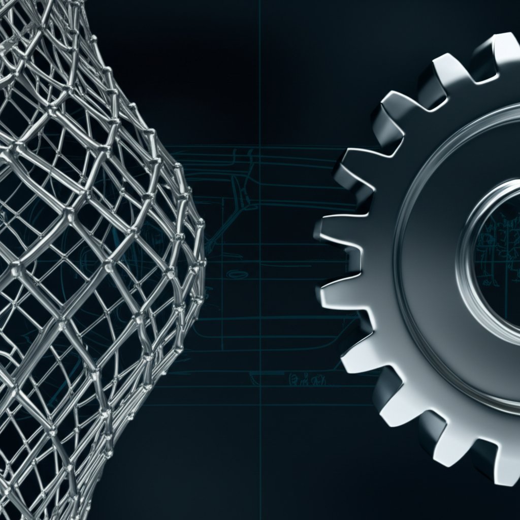 conceptual illustration of the material properties of zinc and aluminum in automotive design