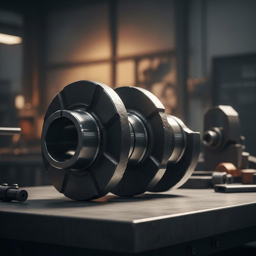 precision forged steel crankshaft showcasing polished journal surfaces ready for high performance engine assembly