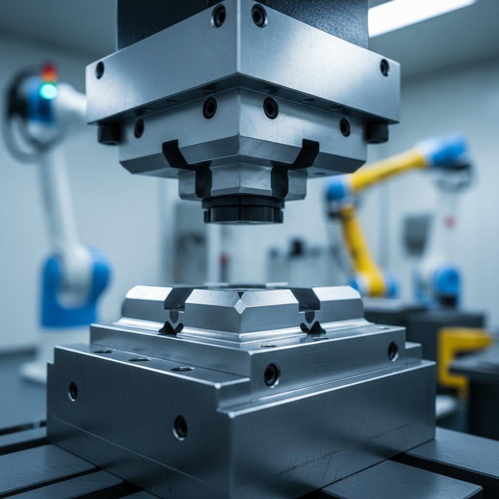 precision forming die assembly featuring punch and die block components for metal fabrication