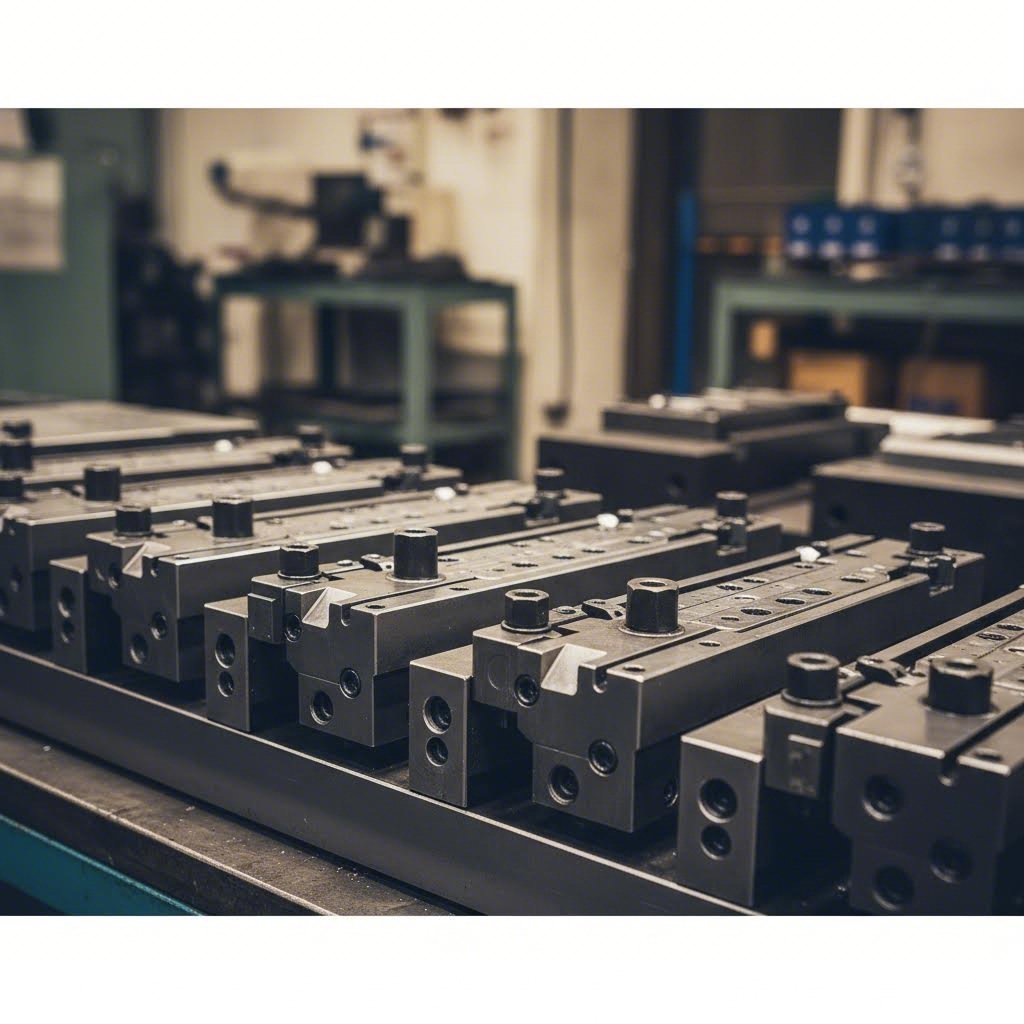 progressive die assembly showcasing precision tooling components