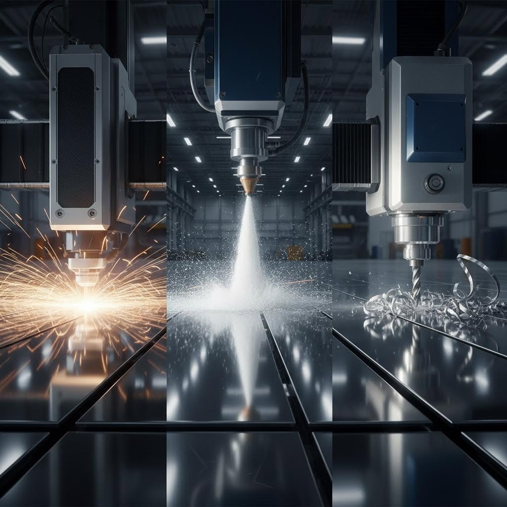 laser waterjet and cnc routing each offer distinct advantages for aluminum cutting projects