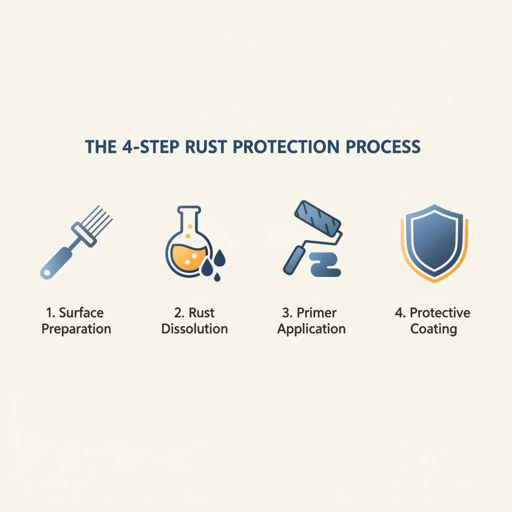 the four key stages of rust protection for automotive parts