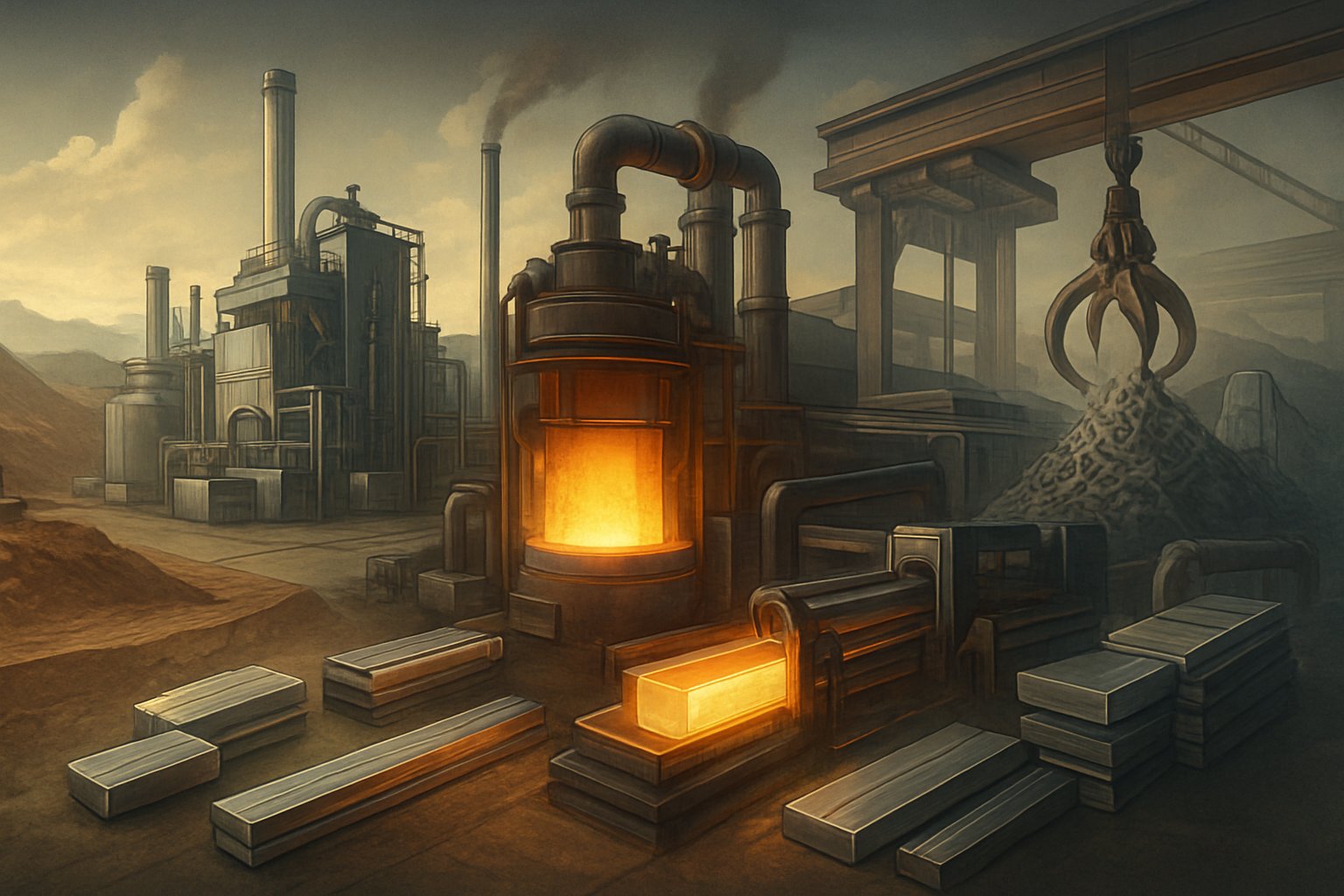 aluminium processing from raw source to finished products