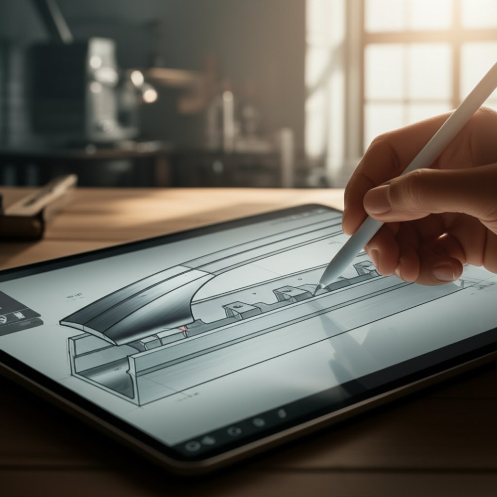 illustration of the roof rack design process from concept to final product