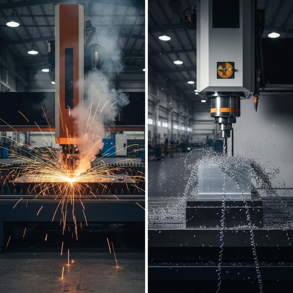laser cutting versus cnc machining for sheet metal manufacturing
